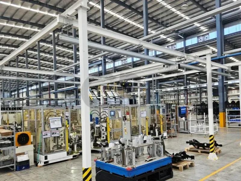 Aluminum Alloy Freestanding Workstation Bridge Crane