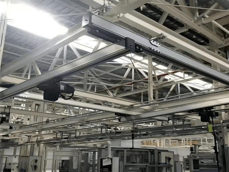 Aluminum Ceiling Mounted Workstation Bridge Crane