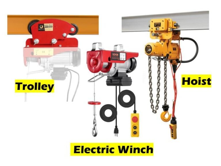 Difference Between Hoist, Electric Winch and Trolley