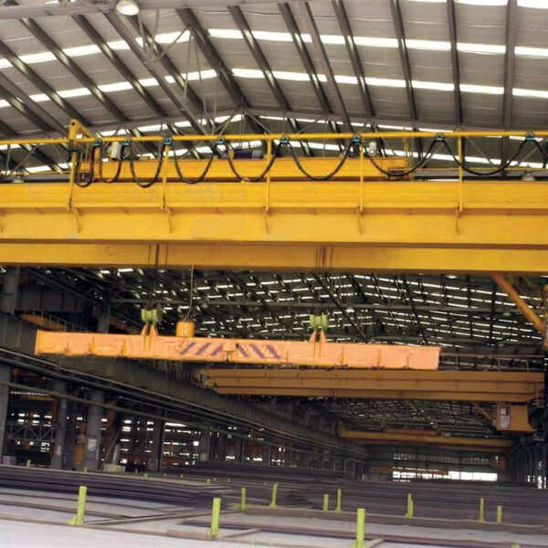 Electromagnetic Overhead Cranes with Magnet Beam