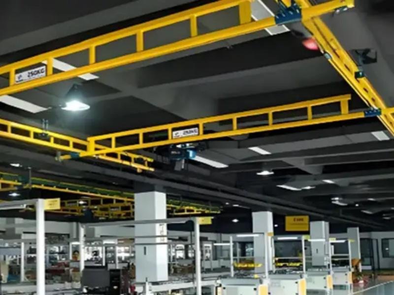Single Girder Ceiling Mounted Workstation Bridge Crane
