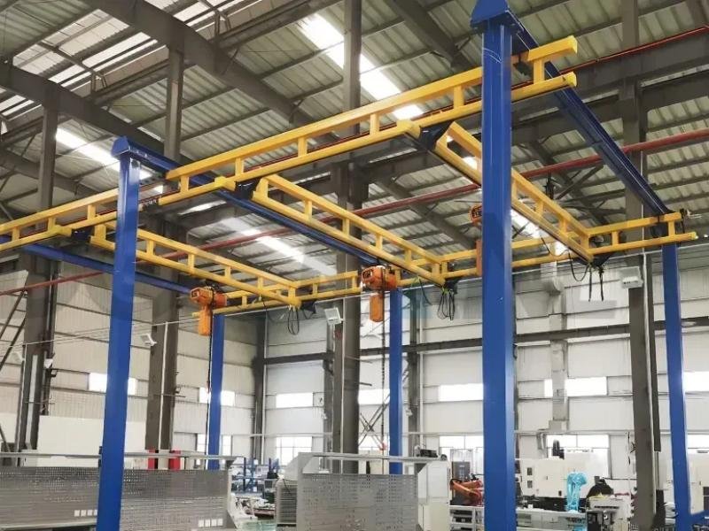 Single Girder Freestanding Workstation Bridge Crane