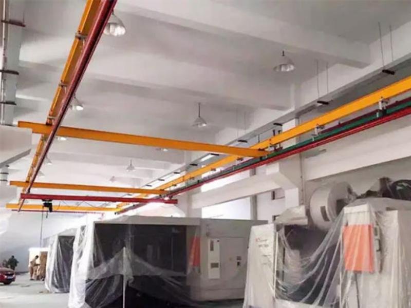 Telescopic Beam Ceiling Mounted Workstation Bridge Crane