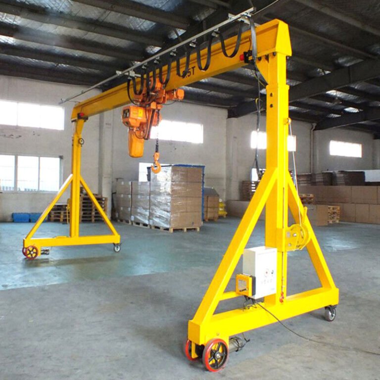 Motorized Portable Gantry Crane Application