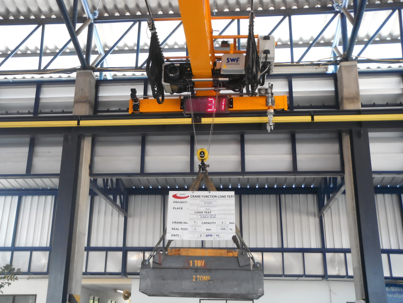 Overhead Crane Test Load Preparation