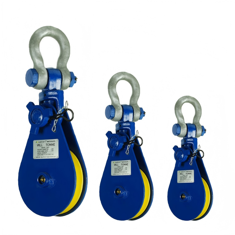 Shackle snatch block