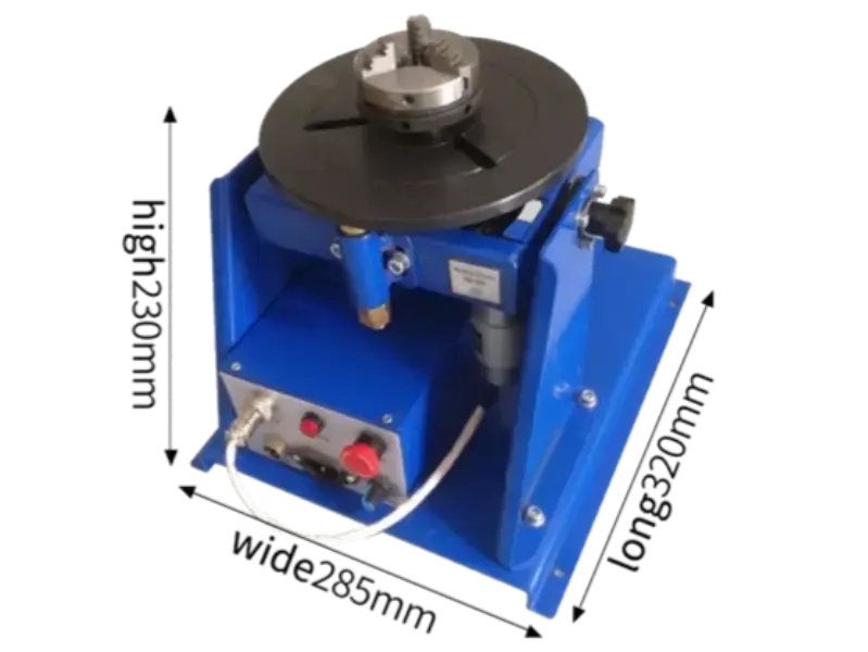 10kg Welding Positioner – Compact & Precision Turntable 13 Compact & Portable Design