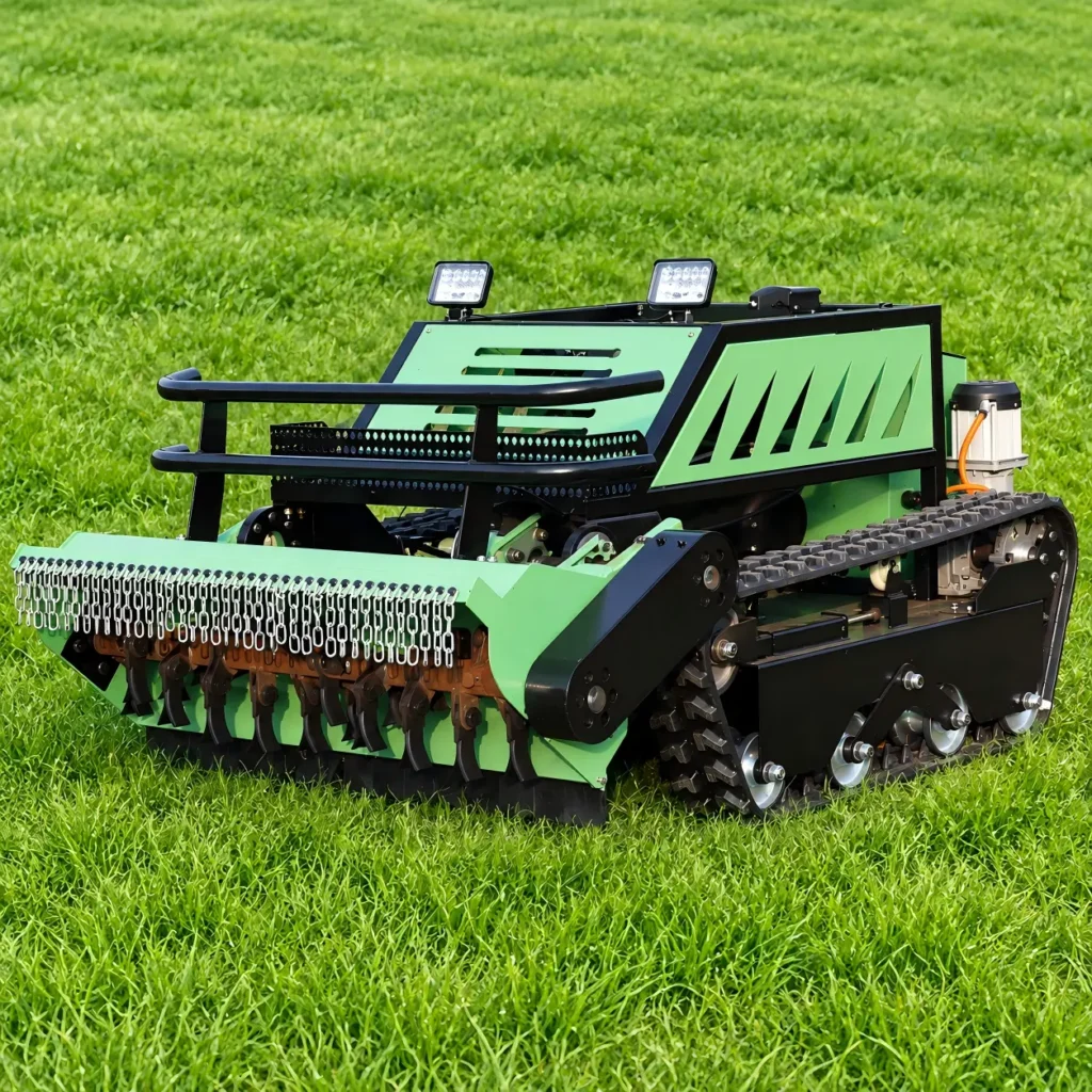 SDL Diesel 292-130B heavy-duty tracked remote control mower with 1300 mm cutting width