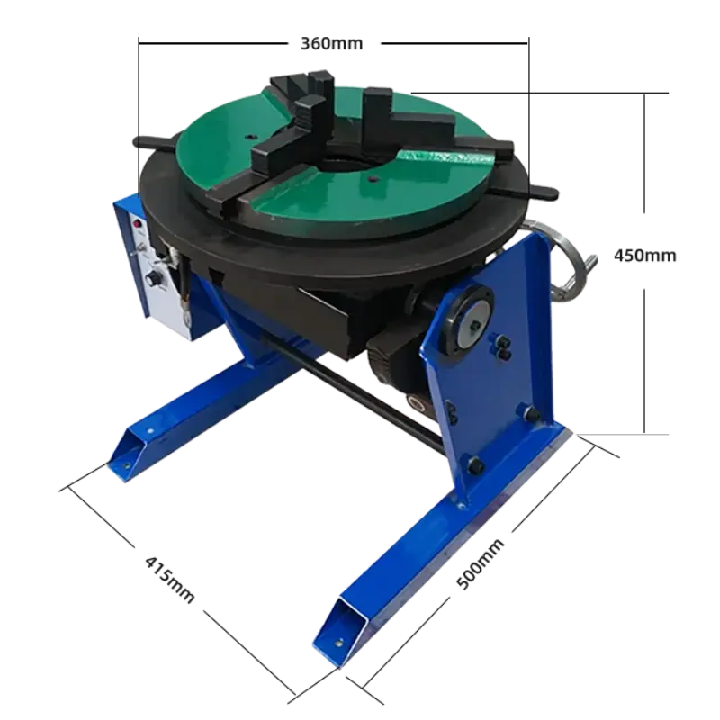100kg Welding Positioner – Heavy Duty Rotary Welding Table 3 100kg Welding Positioner – Heavy Duty Rotary Welding Table - Image 3