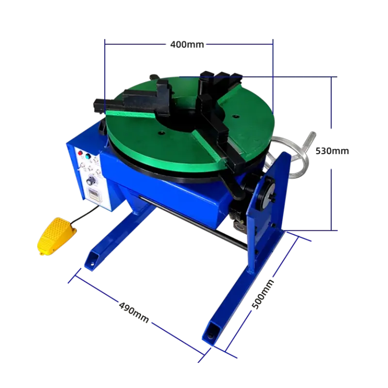 200kg Welding Positioner – Tilting Rotary Welding Table 2 200kg Welding Positioner – Tilting Rotary Welding Table - Image 2