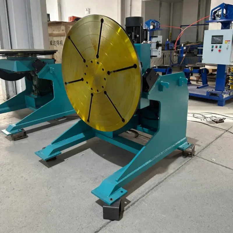 Heavy duty welding positioner used in metal fabrication