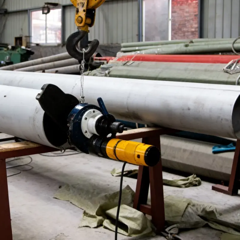 ID-Mounted Pneumatic Pipe Beveling Machine Beveling Tool Options Application